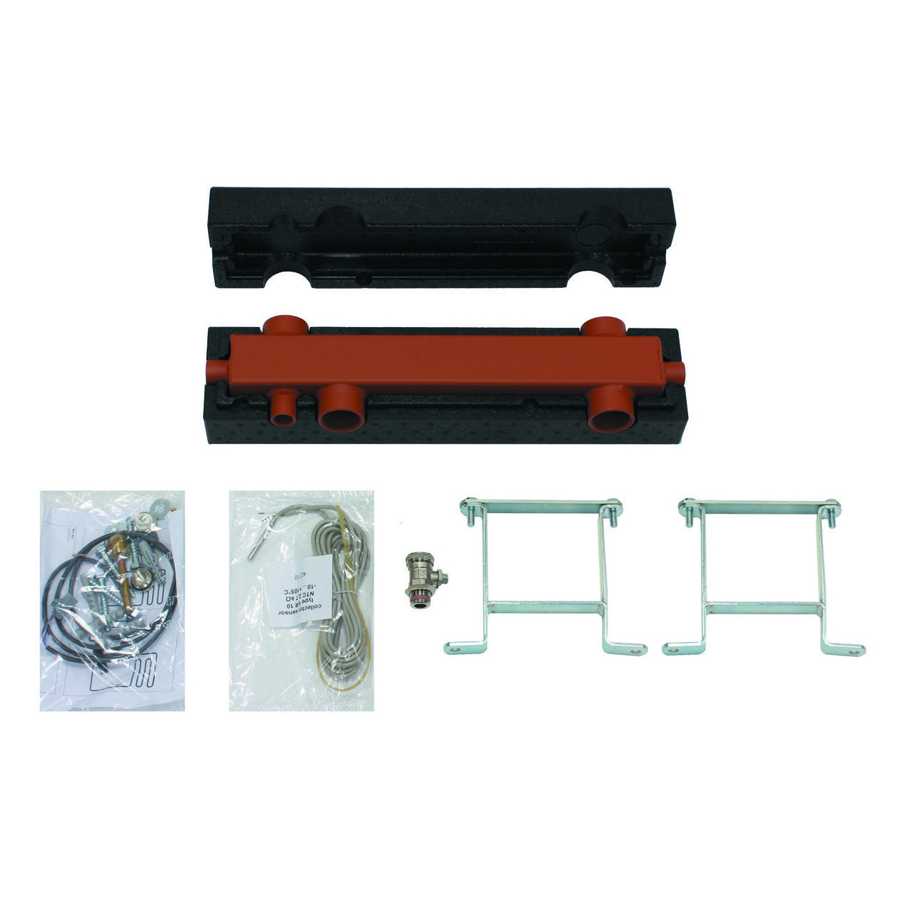 Vaillant Hydraulische Weiche WH 40 3,5 m3/h Anschluss Rp 1 1/4 Wärmedämmung Entleerungshahn Fühler 306720