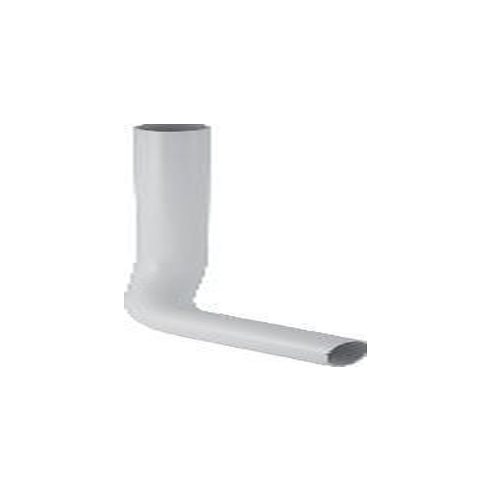 Geberit Spülbogen 90 Grad 28x21 cm links gekröpft D50 6 cm weiß-alpin 118122111