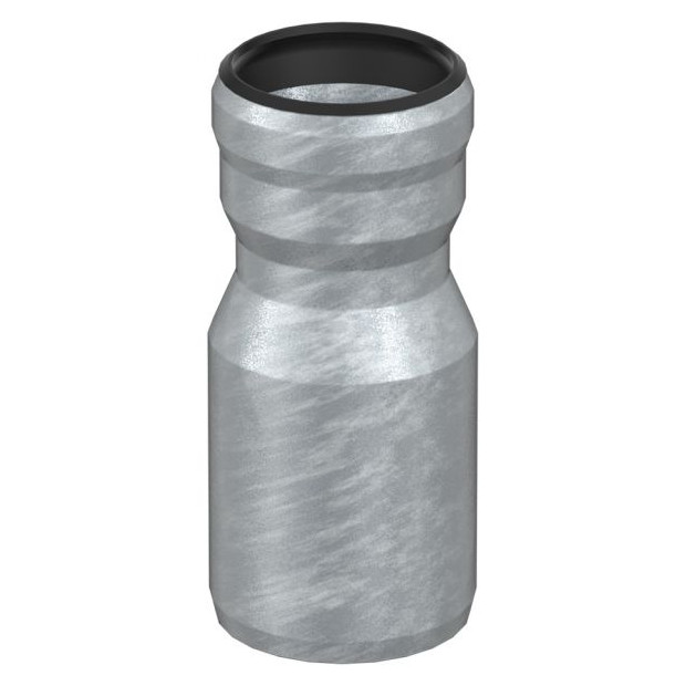 ACO PASSAVANT Übergangsrohr GM-X DN50 DN100 konzentrisch feuerverzinkt innen kunststoffbeschichtet 0174.12.43