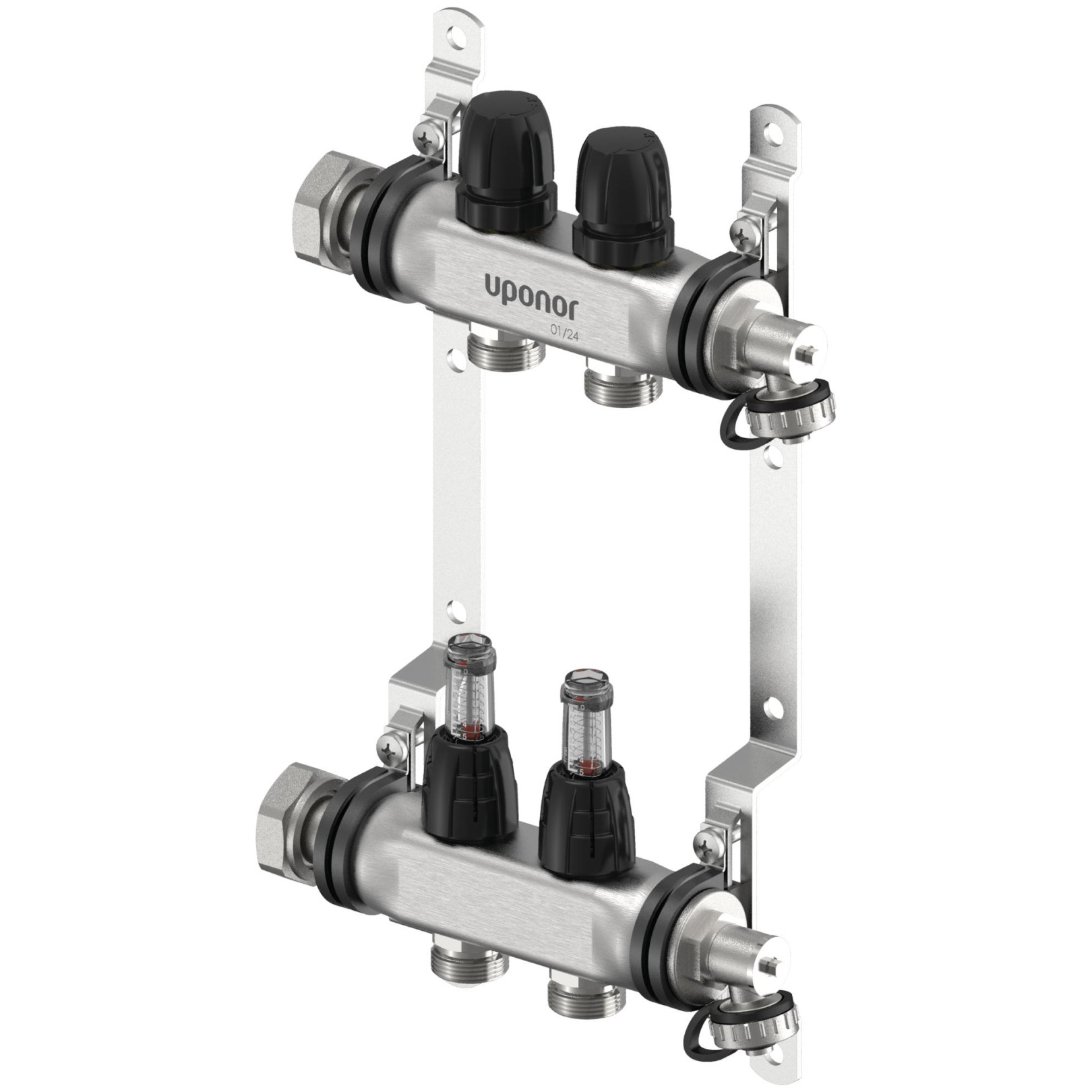 Uponor Vario S Verteiler 2 Heizkreise FM G3/4 Euro G1 1140833