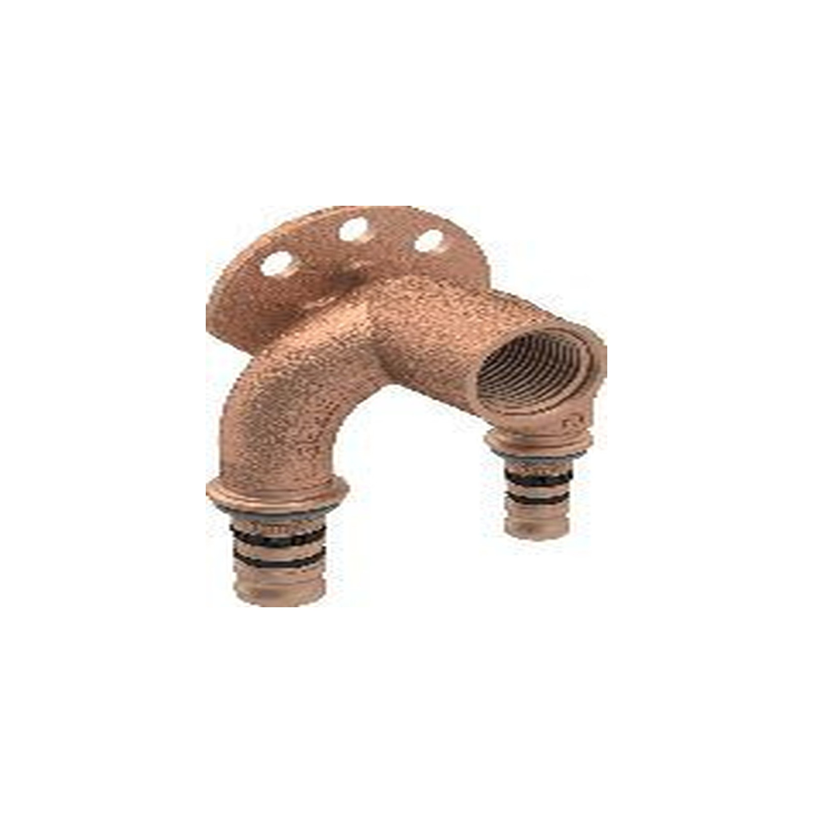 Geberit Mepla Doppelanschlusswinkel 90Grad d20 DN15 1/2 Zoll IG 16mm Rotguss EPDM 602275005