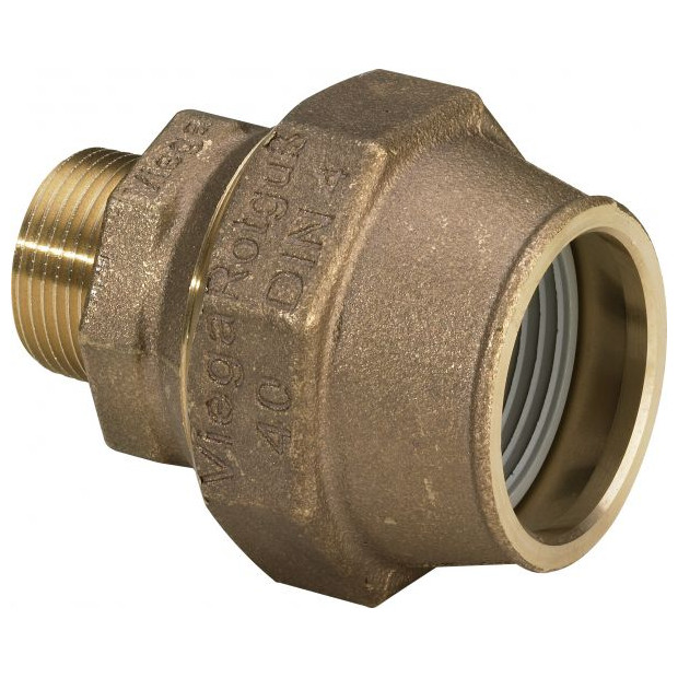 VIEGA Verschraubung 9011 277000 32x3-4 Aussengewinde Rotguss Maxiplex Mehrkant 4015211277000