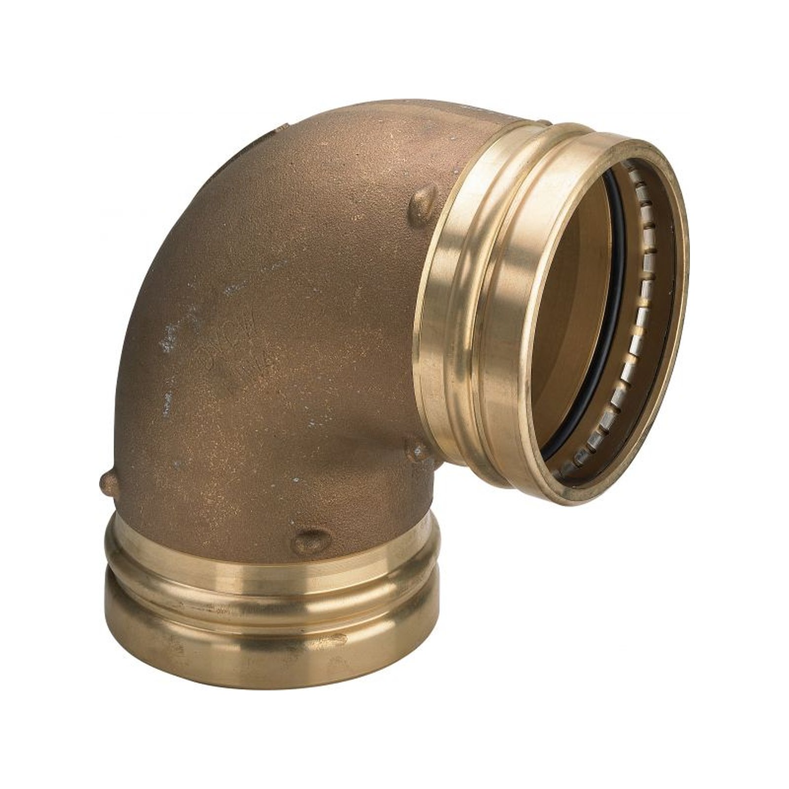 Bogen SANPRESS 90 Grad IXI 2216XL,350680 88,9mm aus Rotguss