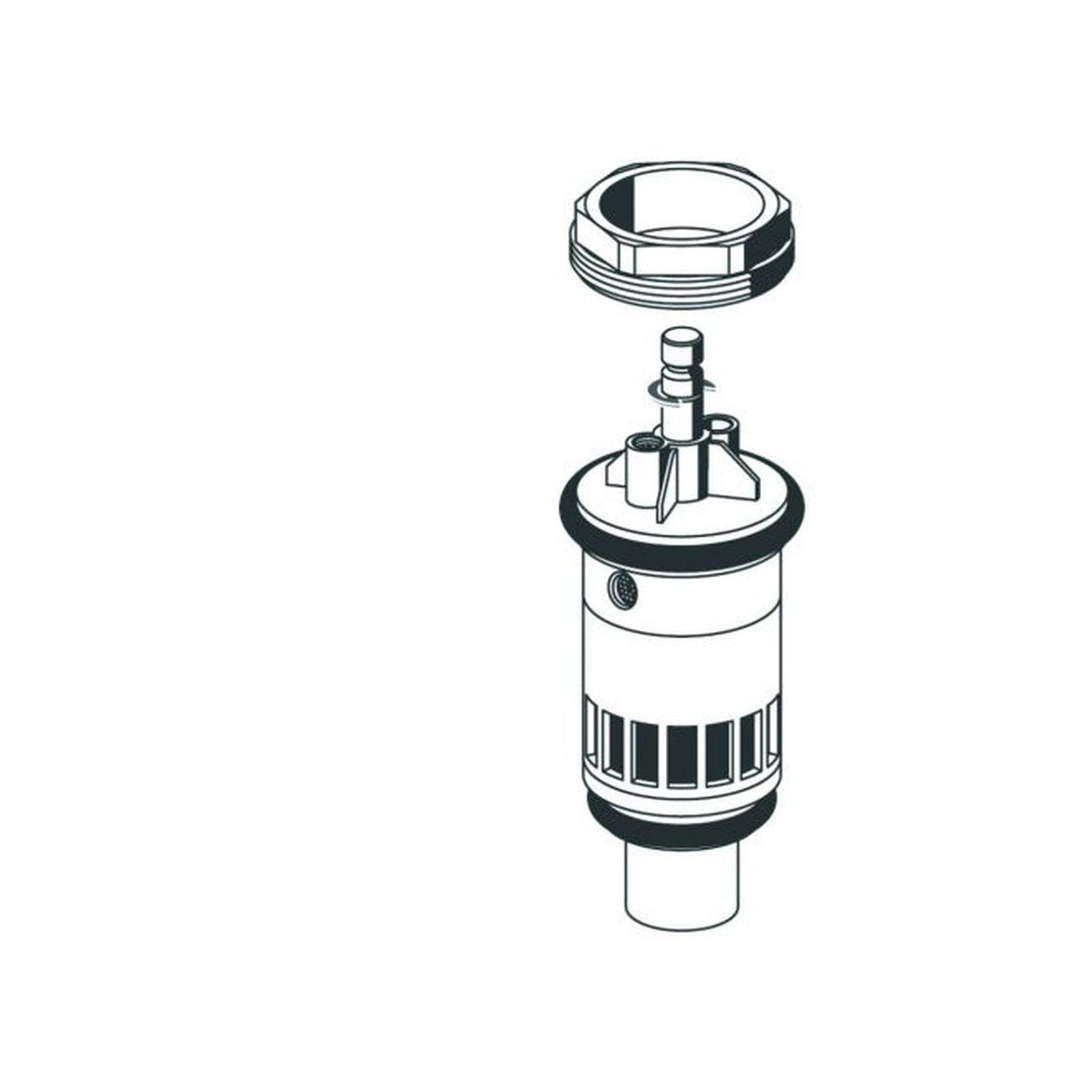 Schell Kartusche Urinal-Druckspüler Schellomat Basic komplett verchromt Hersteller-Artikelnummer 294930099