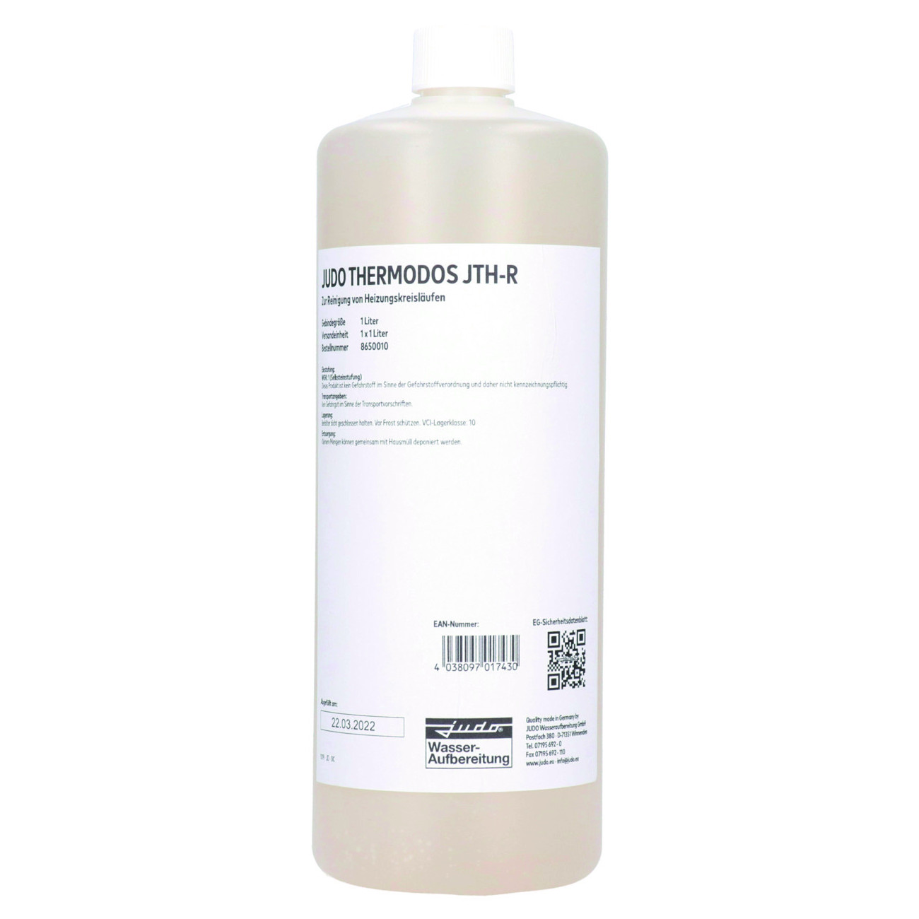JUDO Reinigungslösung JTH-R 1 l Warmwasser-Heizungskreisläufe 8650010