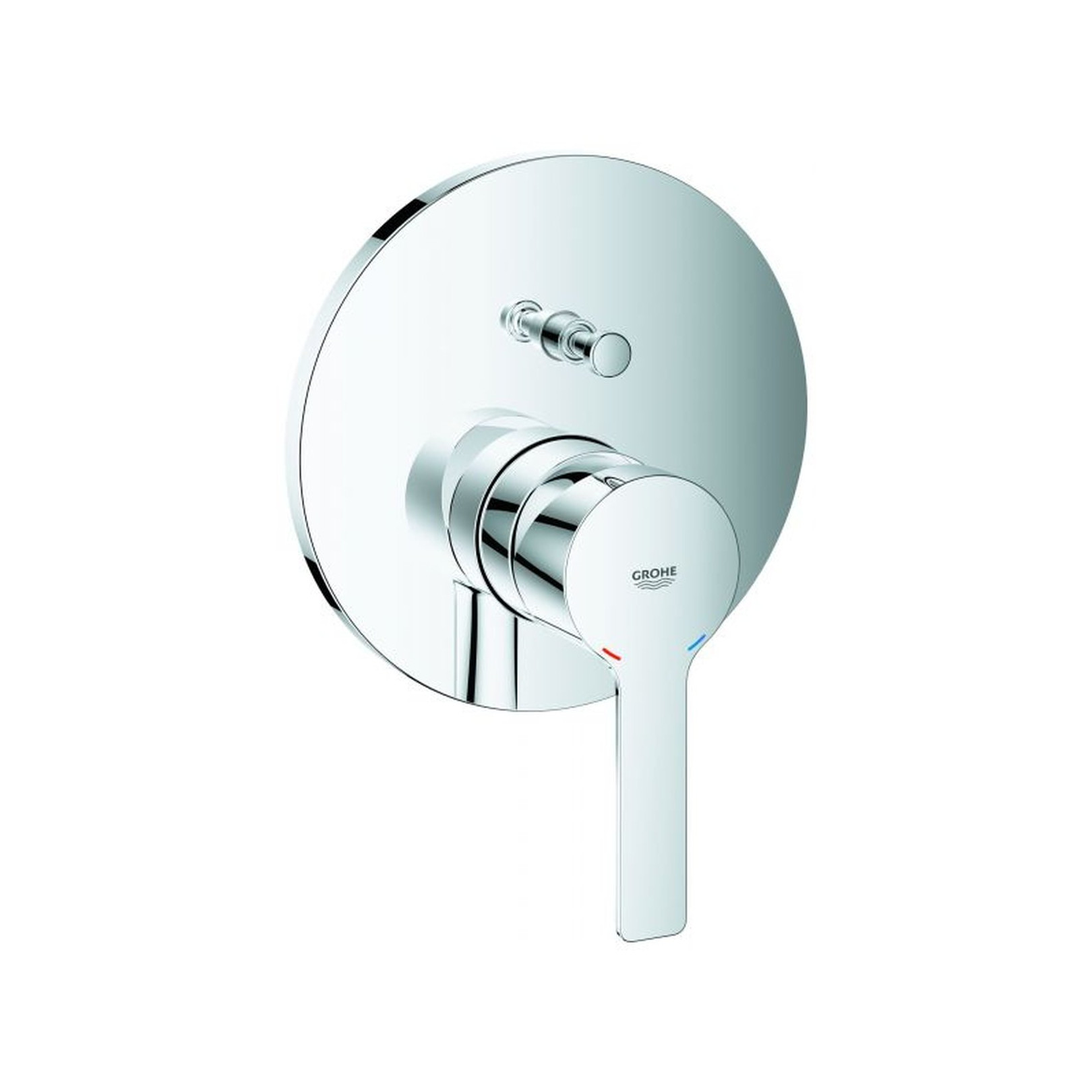 Grohe Einhebel-Wannenbatterie Lineare FMS Rapido SmartBox Chrom SilkMove 46 mm Kartusche 24064001