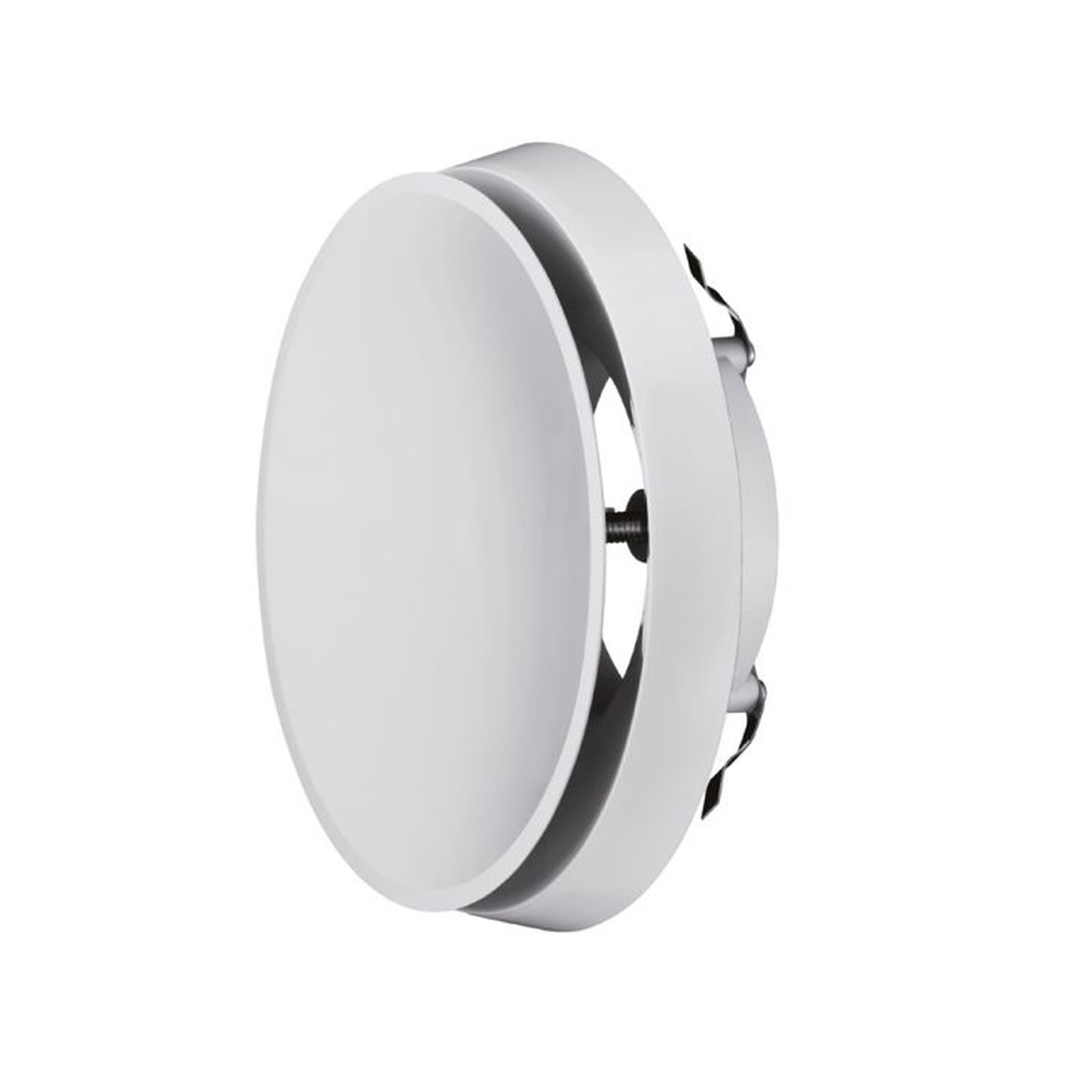 Helios Kunststoff-Tellerventil Zuluft KTVZ 125 125 mm weiß stufenlos einstellbar Distanzring 02737