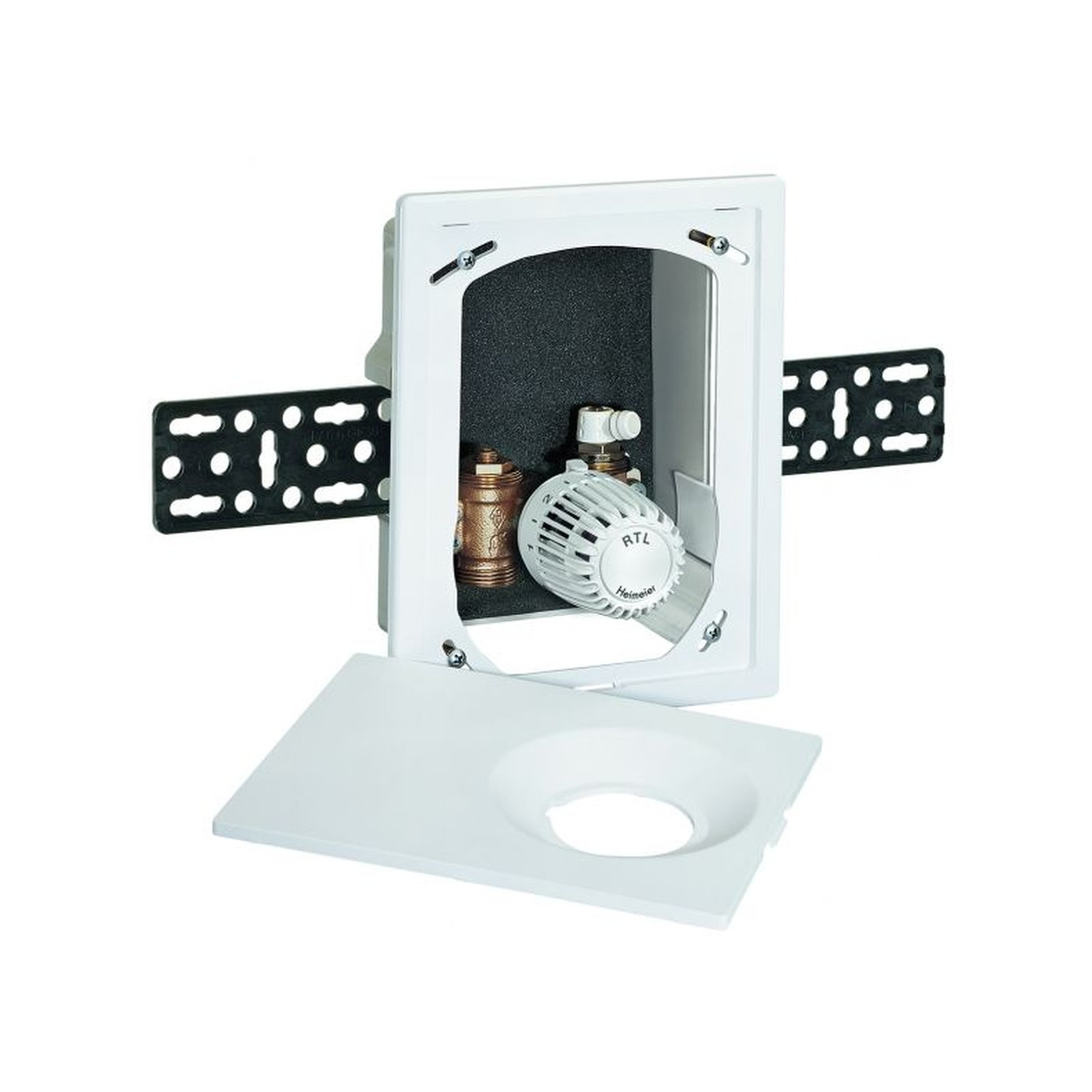 Heimeier Rücklauftemperaturbegrenzer Multibox RTL Unterputz Thermostatventil Abdeckung weiß 9304-00.800