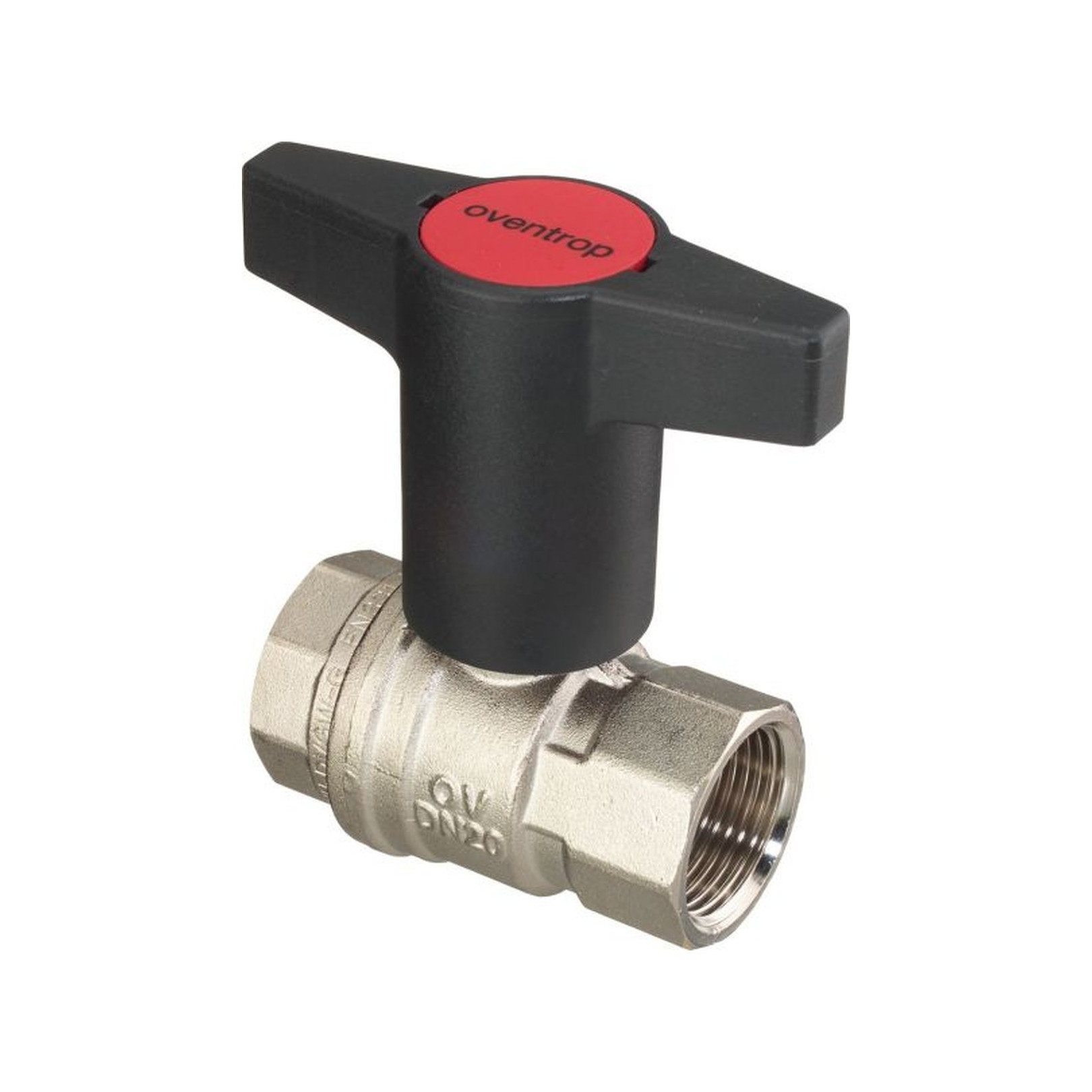 Oventrop Optibal Kugelhahn DN25 1-Zoll IG PN16 Messing Knebelgriff 1077108