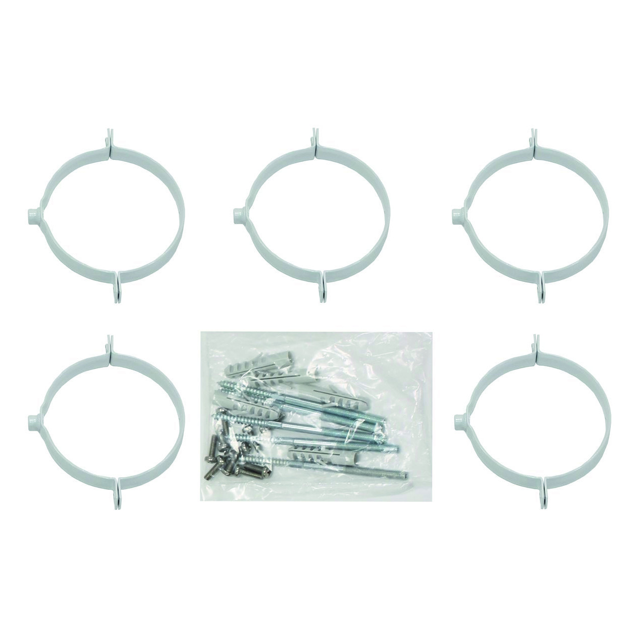 Vaillant Rohrschelle 125 mm Wandbefestigung 5 Stück Abgasleitung Hersteller-Artikelnummer 303616
