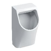 Geberit Urinal Renova Plan Zulauf hinten Abgang hinten weiß Spülrand verdeckte Befestigung 235100000