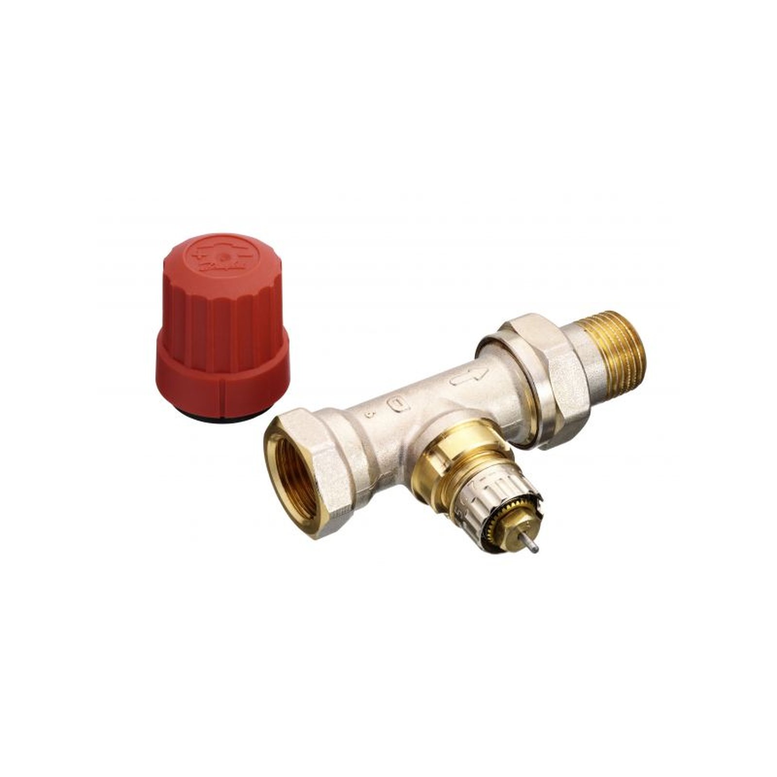 Danfoss Ventilunterteil RA-N 15 R 1/2 Durchgangsform Voreinstellung Messing vernickelt 013G0034