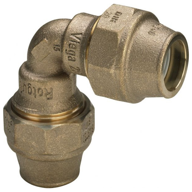 Viega Winkelkupplung 9027 277154 Rotguss Maxiplex-Bogen 90Grad Mehrkant 4015211277154