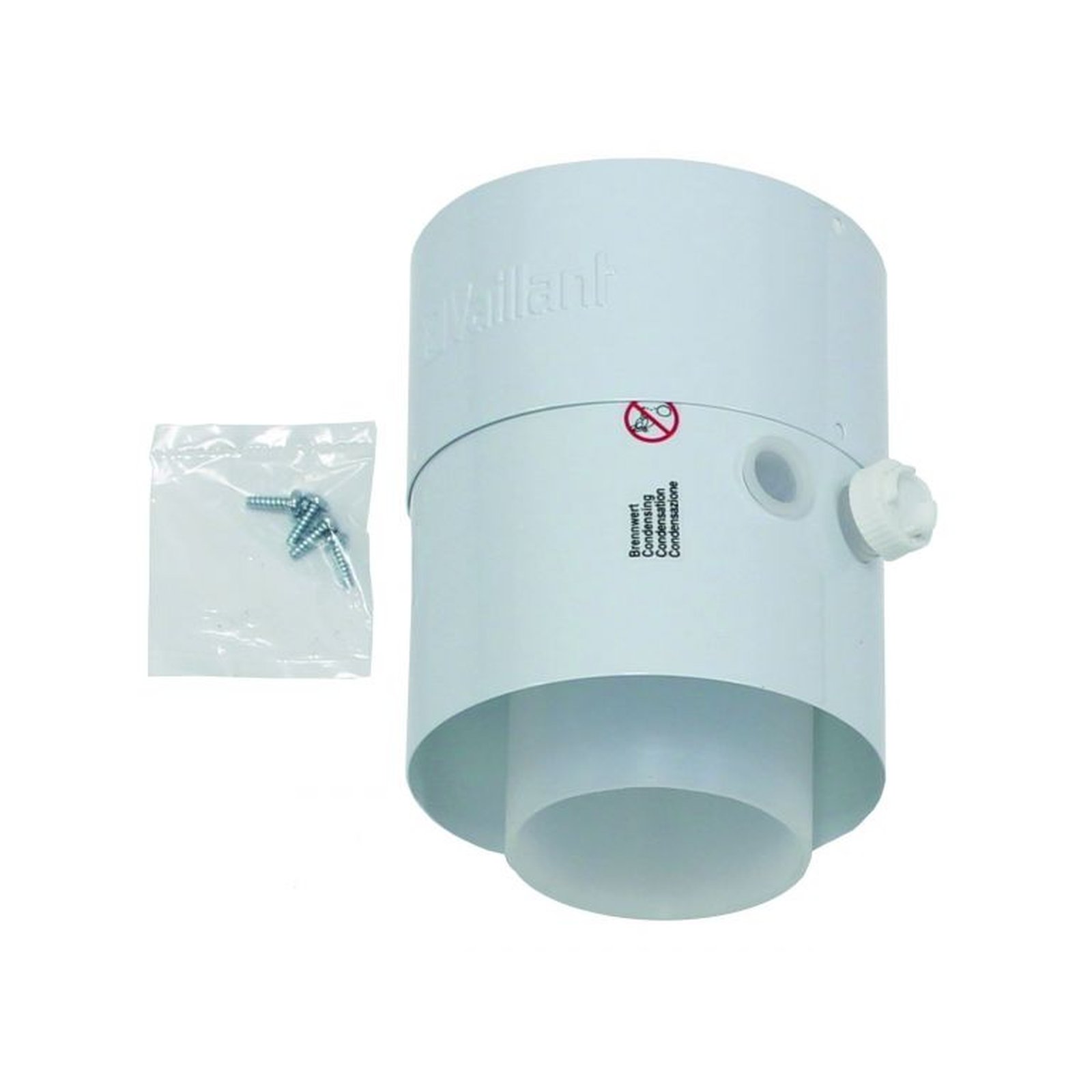 Vaillant Zwischenstück Prüföffnungen konzentrisch 80/125 PP Luft-Abgasführung Kunststoff 301369