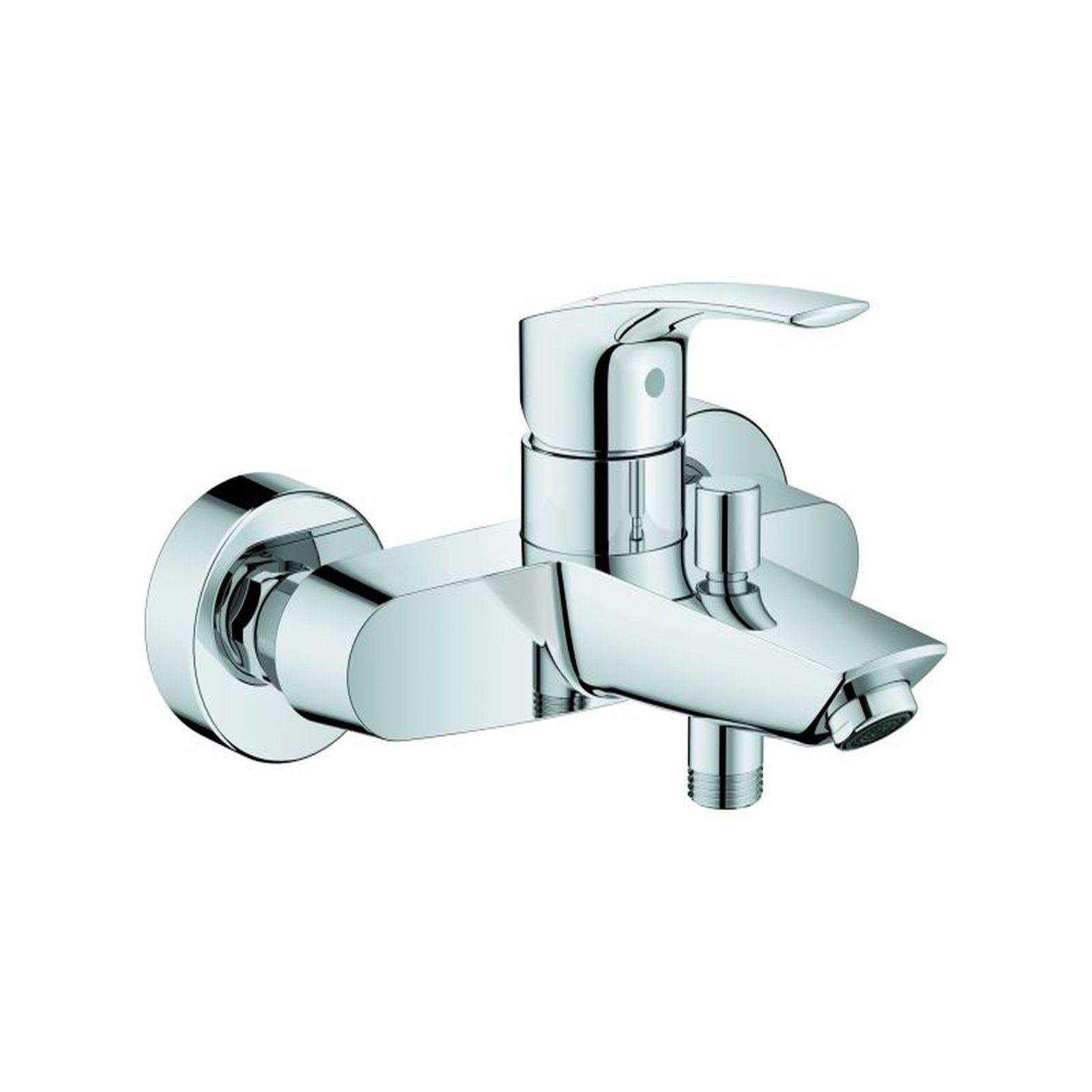 GROHE Einhebel-Wannenbatterie Eurosmart Wandmontage eigensicher chrom GROHE Einhebel-Wannenbatterie Eurosmart Wandmontage eigensicher chrom