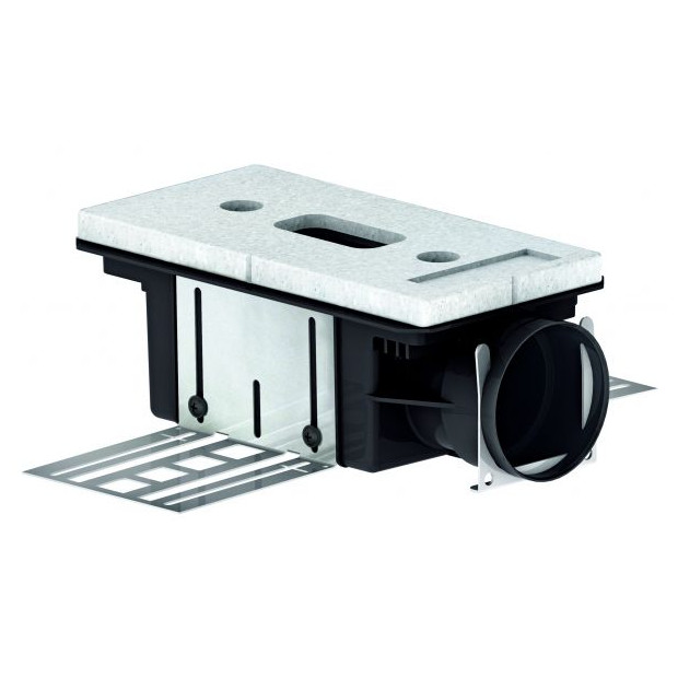 Zehnder Luftdurchlassgehäuse Comfo CLD/P 1xDN90 stirnseitig ABS 115mm Montagewinkel 990320845