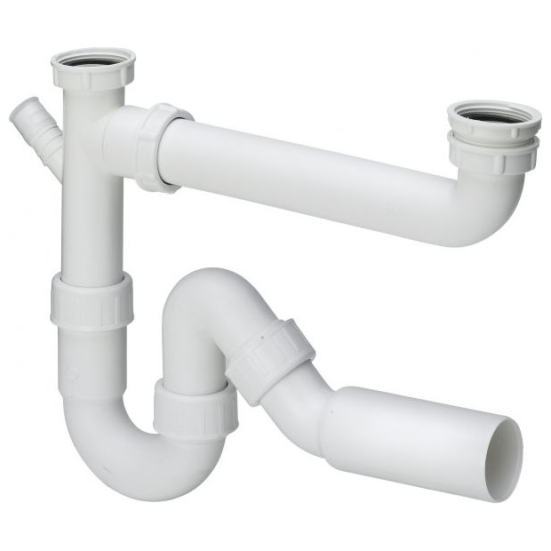 Viega Ablaufverbindung 79485.20 107147 1-1/2x50x90-310 Abgang 45Grad Kunststoff Röhrengeruchverschluss