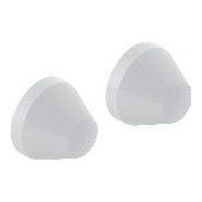 Geberit Deckkappenset mattverchromt Kunststoff Abdeckung WC Urinal 2 Stueck 217713461