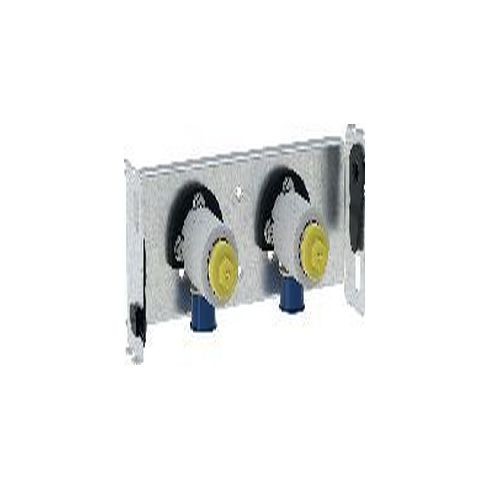 Geberit GIS Traverse AP-Armatur 100 mm zwei Wasseranschlüsse höhenverstellbar Stahl verzinkt 461741001