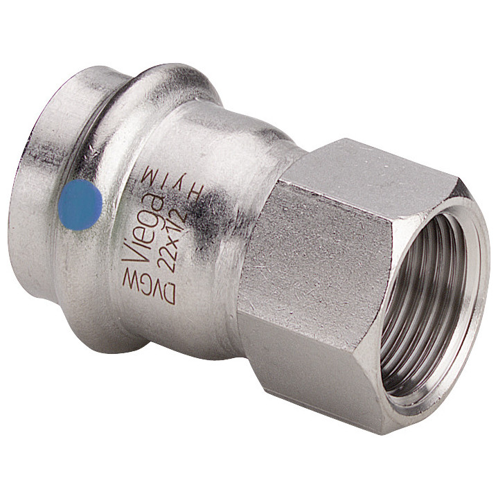 Viega Pressfitting Sanpress Inox 2312LF ÜbergangsStück SC-Contur LABS-frei 54mm Rp2 666026