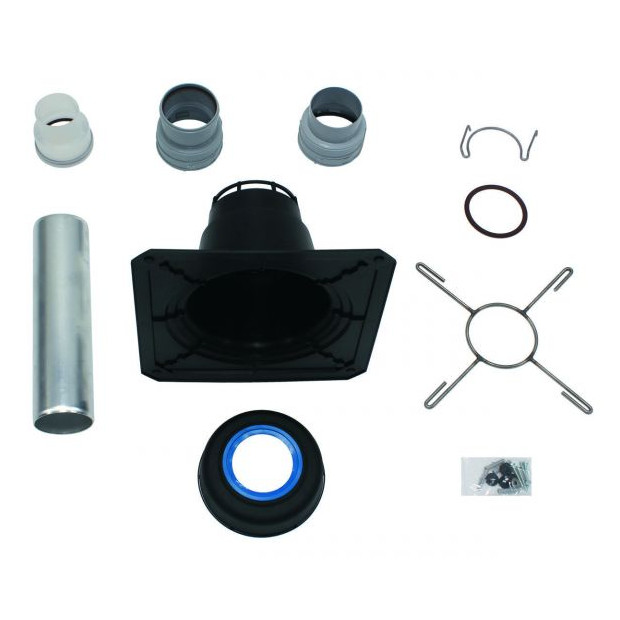 Vaillant Abgassystem Grundelemente 100 PP Basisset-Erweiterung Schachtabdeckung Muffe AluminiumendStück 303516