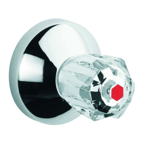 Grohe UP-Ventil-Oberbau Atlanta 19831000 Brillant-Griff rot chrom 20-80mm Ersatzteil
