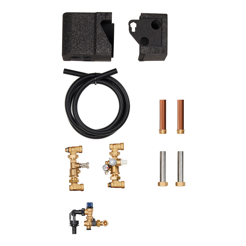 Vaillant Anschluss-Set bauseitige Verrohrung uniTOWER Wärmedämmschalen Sicherheitsventil Manometer 0020250220