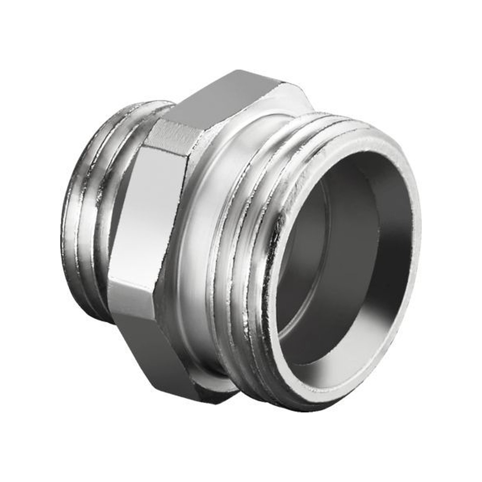 Oventrop Einschraubstutzen roh konischdicht 1/2x3/4 Messing vernickelt 1028161