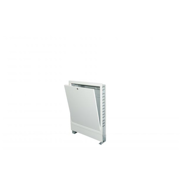 Unterputz Verteilerschrank Premium 6-8 Heizkreise 680 mm mit Hutschiene weiss UP3