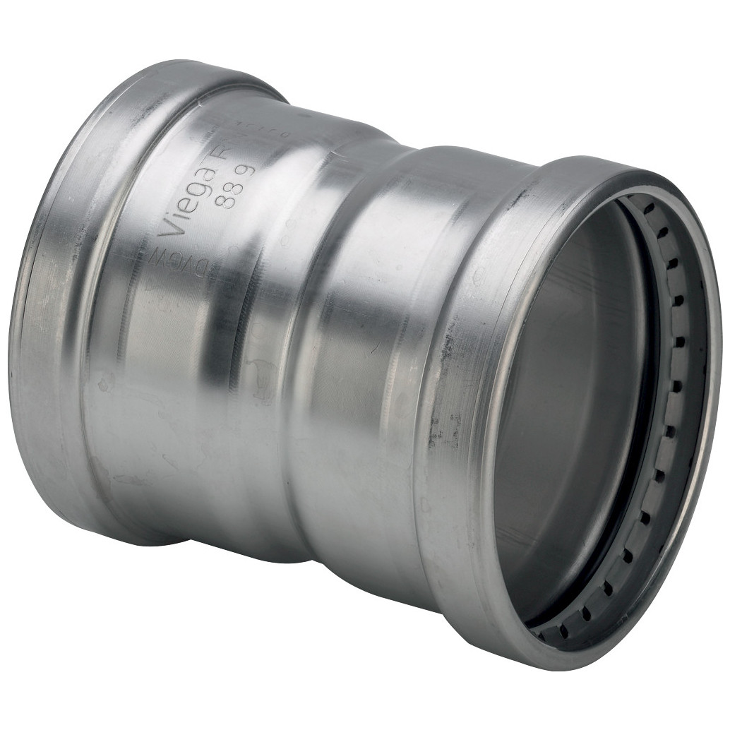 Viega Muffe Sanpress Inox 2315XLLF SC-Contur LABS-frei Edelstahl Pressfitting 88,9mm 666118