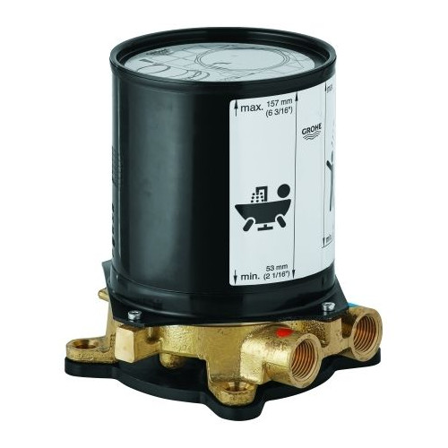 GROHE Rohbauset 45984_1 freistehende Wanneneinläufe Mischbatterien 1-2-Zoll 360-Grad-Ausgleich 45984001