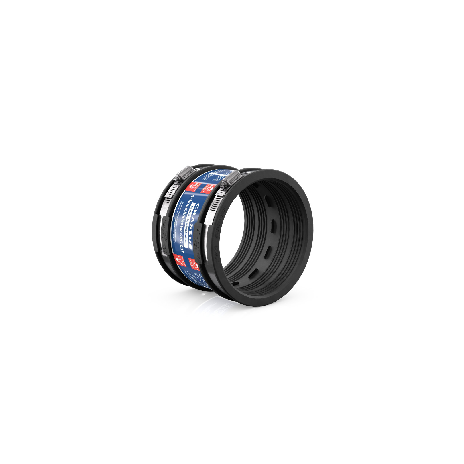 Crassus Schlauchadapter CDC Typ 1 120-135mm 0.6 bar EPDM V2A druckdicht Hersteller-Artikelnummer CRA14030