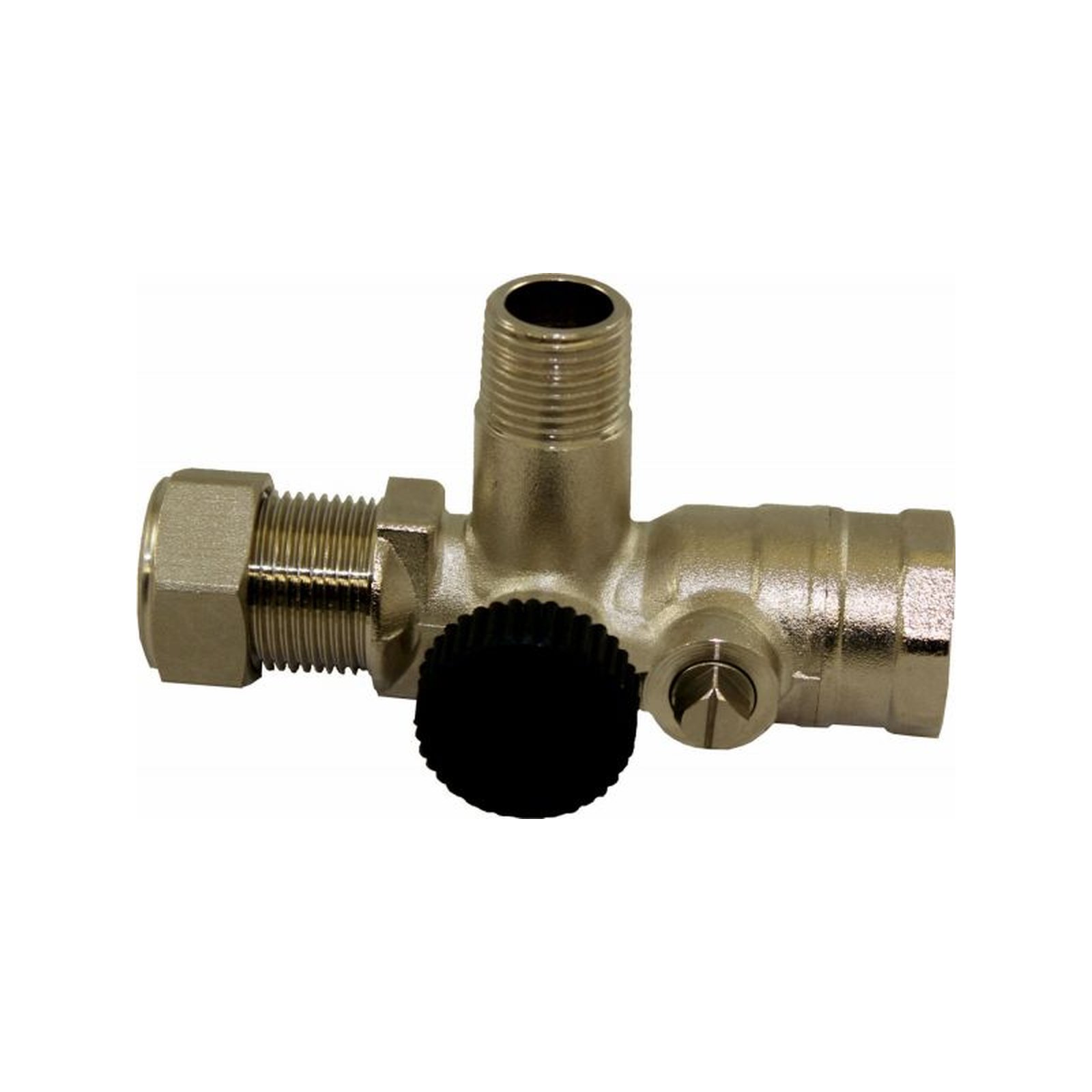 Wolf Durchgangswartungshahn RP3/4 KFE-Hahn Sicherheitsventil R1/2 verchromt Aufputz 2070614