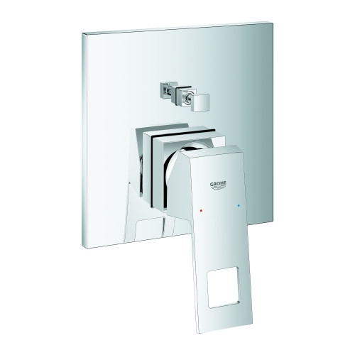 Grohe Einhebel-Wannenbatterie Eurocube 24062 FMS Rapido SmartBox Chrom SilkMove 46 mm 24062000