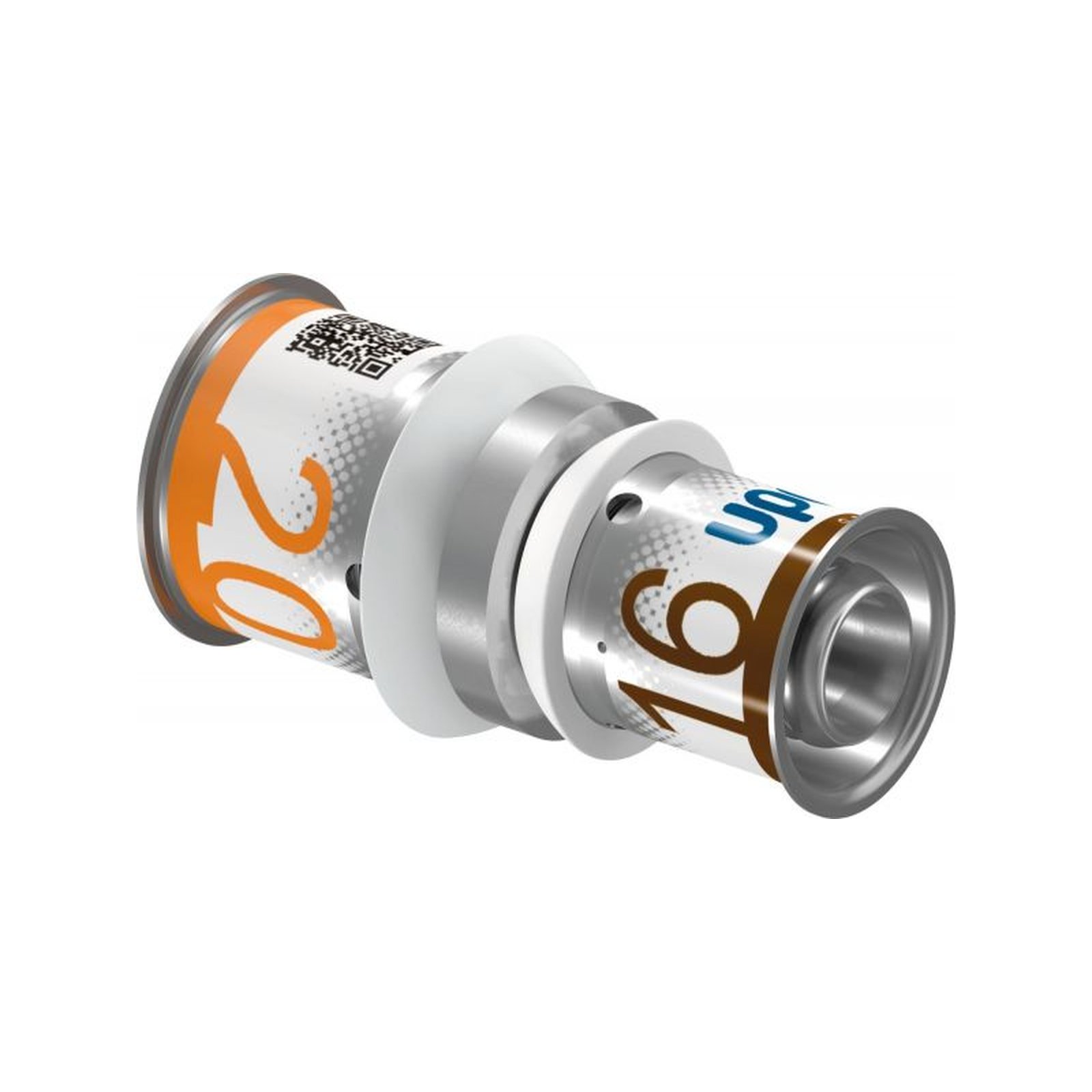 Uponor S-Press PLUS Kupplung reduziert Presskupplung 32x25 mm PPSU Messing Edelstahlpresshülse DVGW 1070556