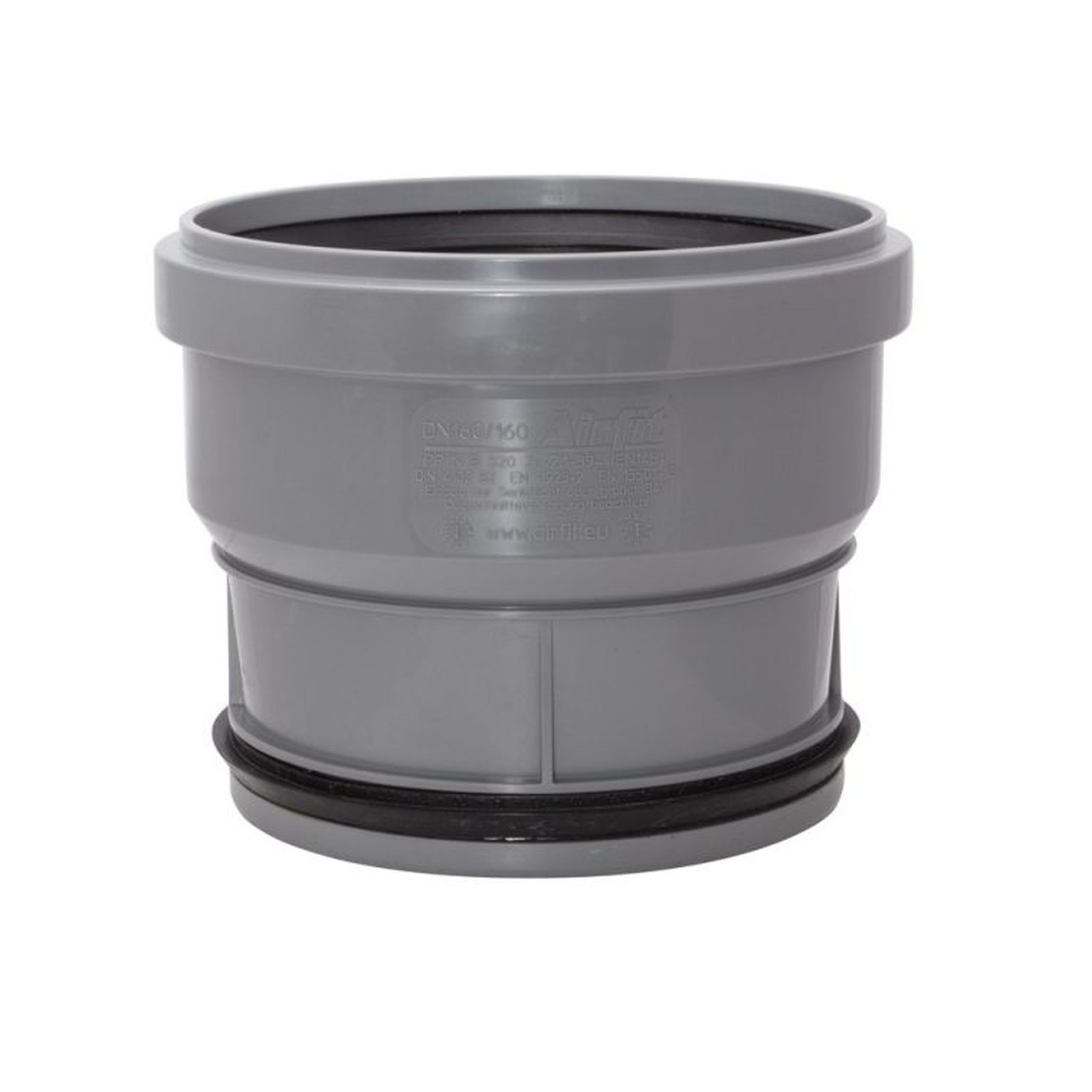 Airfit Steckmuffe DN160/160 PP konzentrisch gerade 1-teilig geprüft DIN 4102-B2 160160S