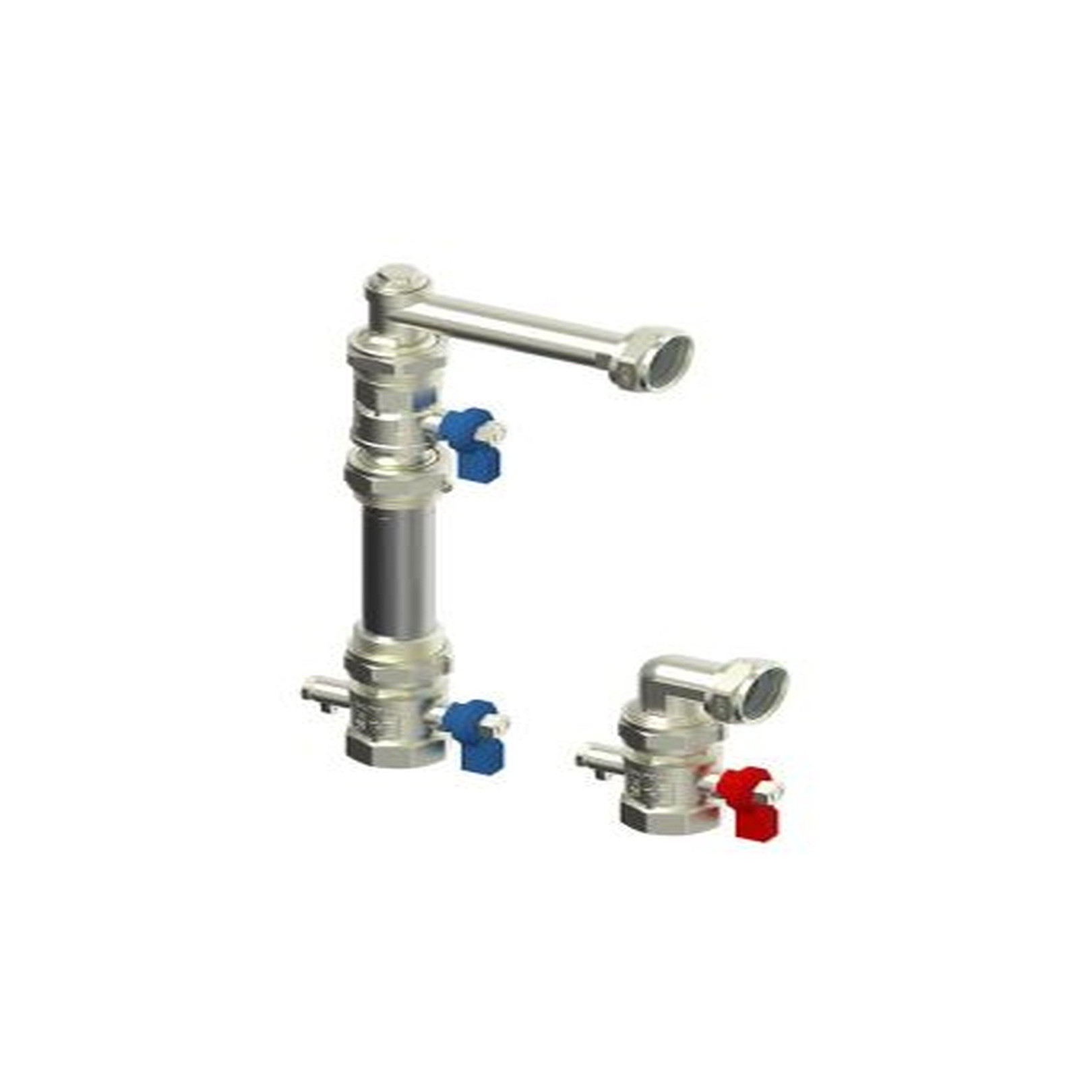 Roth Wärmemengenzähler-Set senkrecht 3 Kugelhähne Regulierverschraubung 1135008091