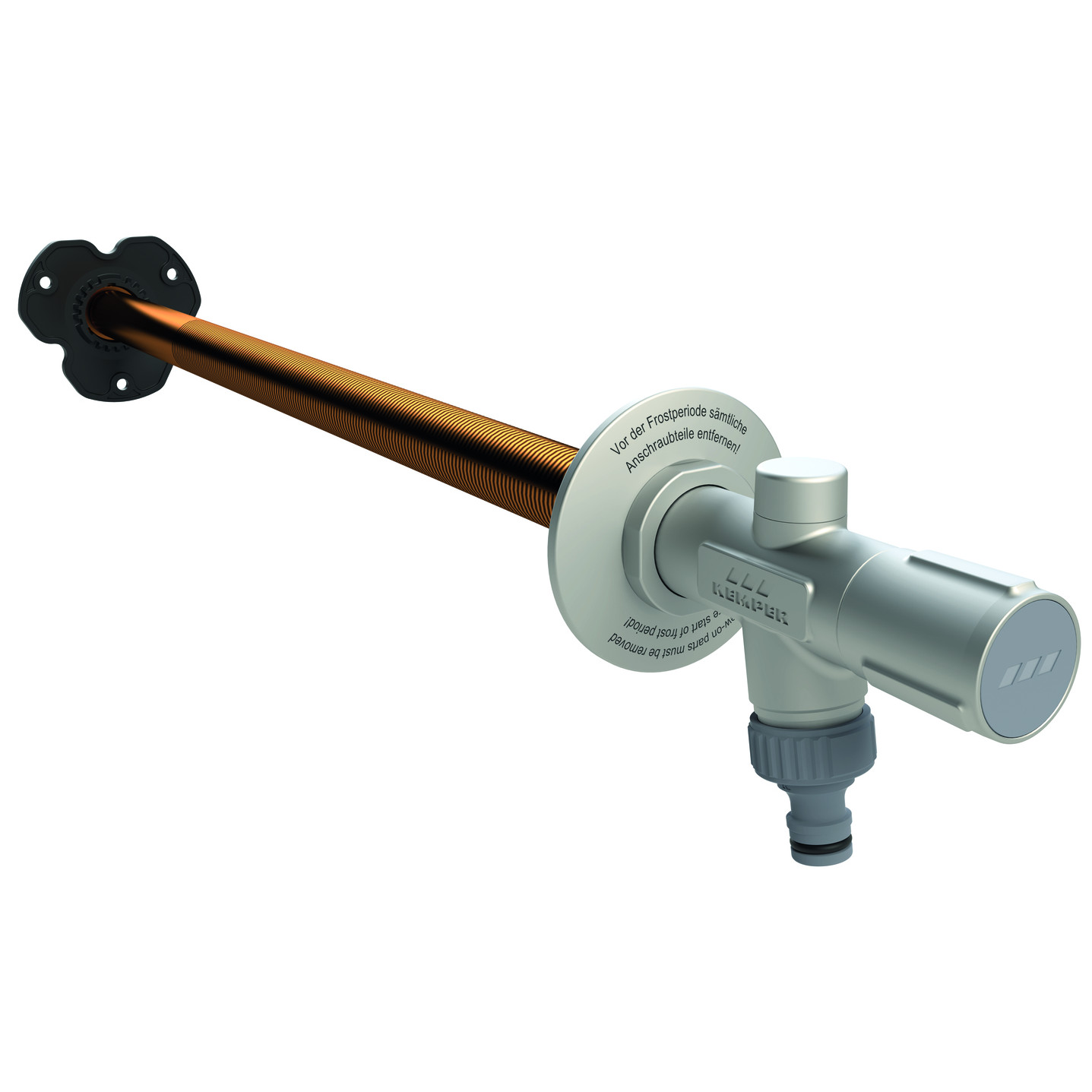 Kemper Frostsichere Aussenarmatur FROSTI Bausatz 260-530mm Griff DN20 Rotguss PN16 5780502000