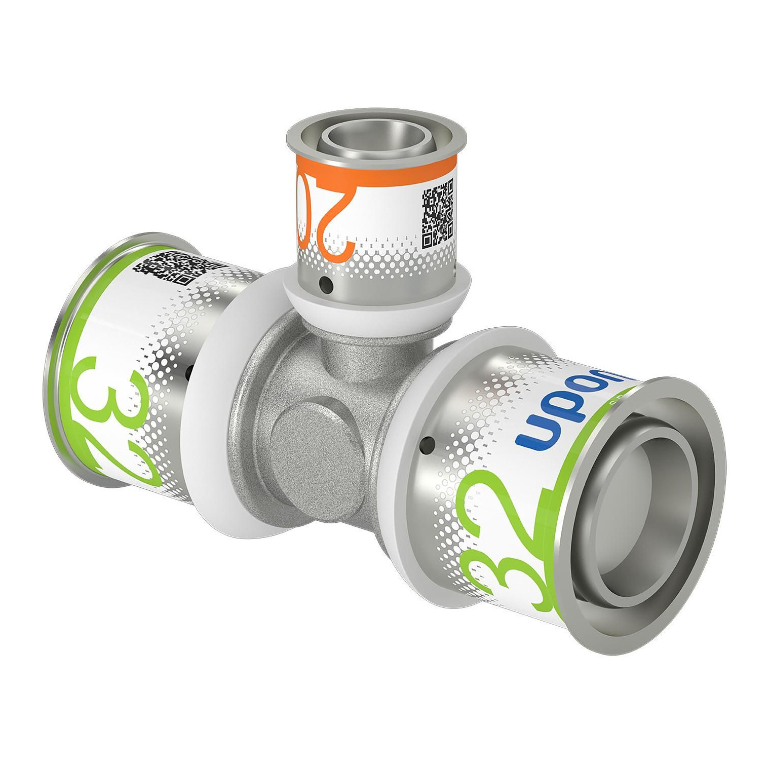 Uponor S-Press PLUS T-Stück reduziert 32x20x32 mm Pressmuffe DVGW zertifiziert 1070581