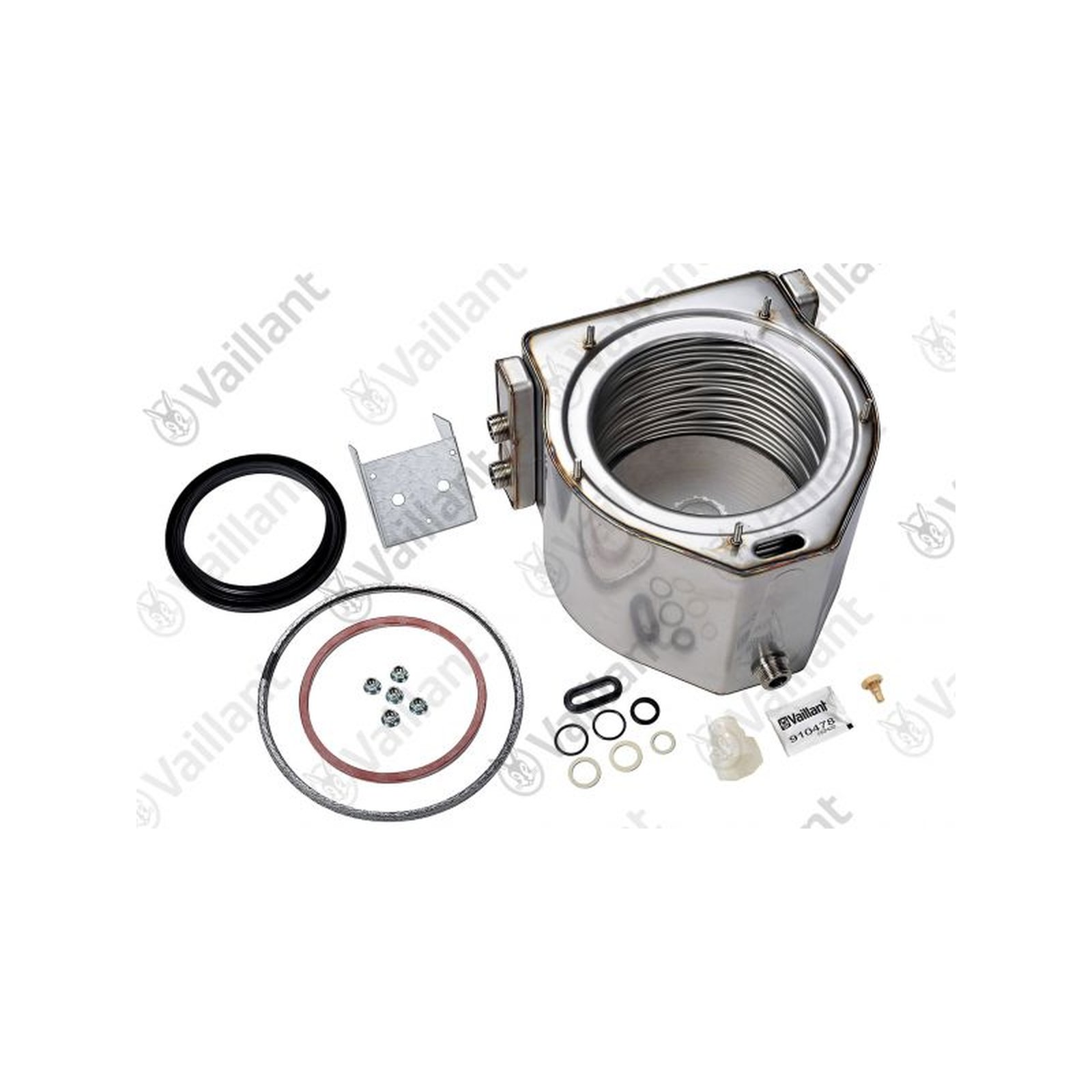 Vaillant Wärmetauscher HW 065114 Gasgeräte VC VCW VSC inkl. Dichtungen 4024074404515