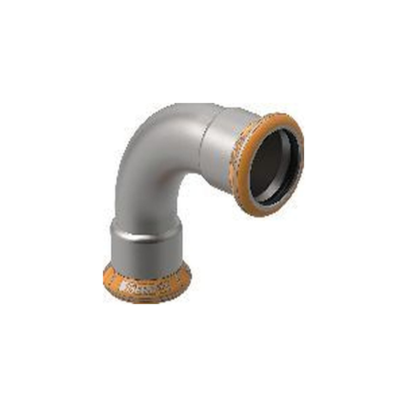 Geberit Mapress Therm Bogen 90 Grad d35 Edelstahl Pressindikator 41106