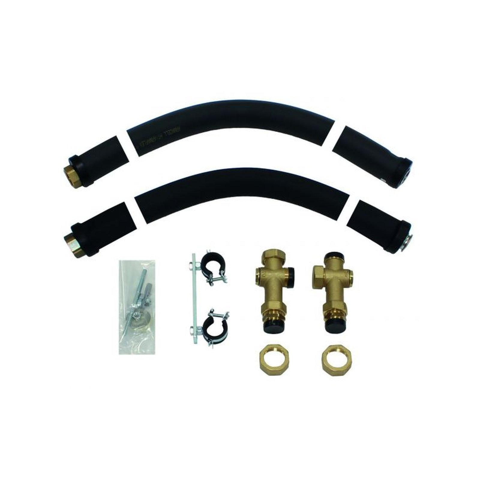 Vaillant Kesselanschlussverrohrung flexibel wärmegedämmt Vorlauf Rücklauf G1 Edelstahlwellrohr ecoVIT 305952