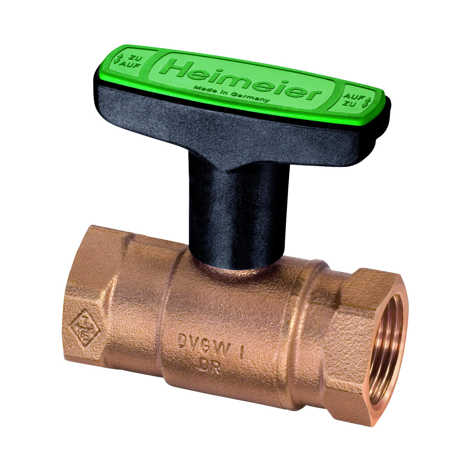 IMI Hydronic Trinkwasserkugelhahn Heimeier Globo D DN 25 Innengewinde Rotguss PTFE O-Ring 0670-04.000