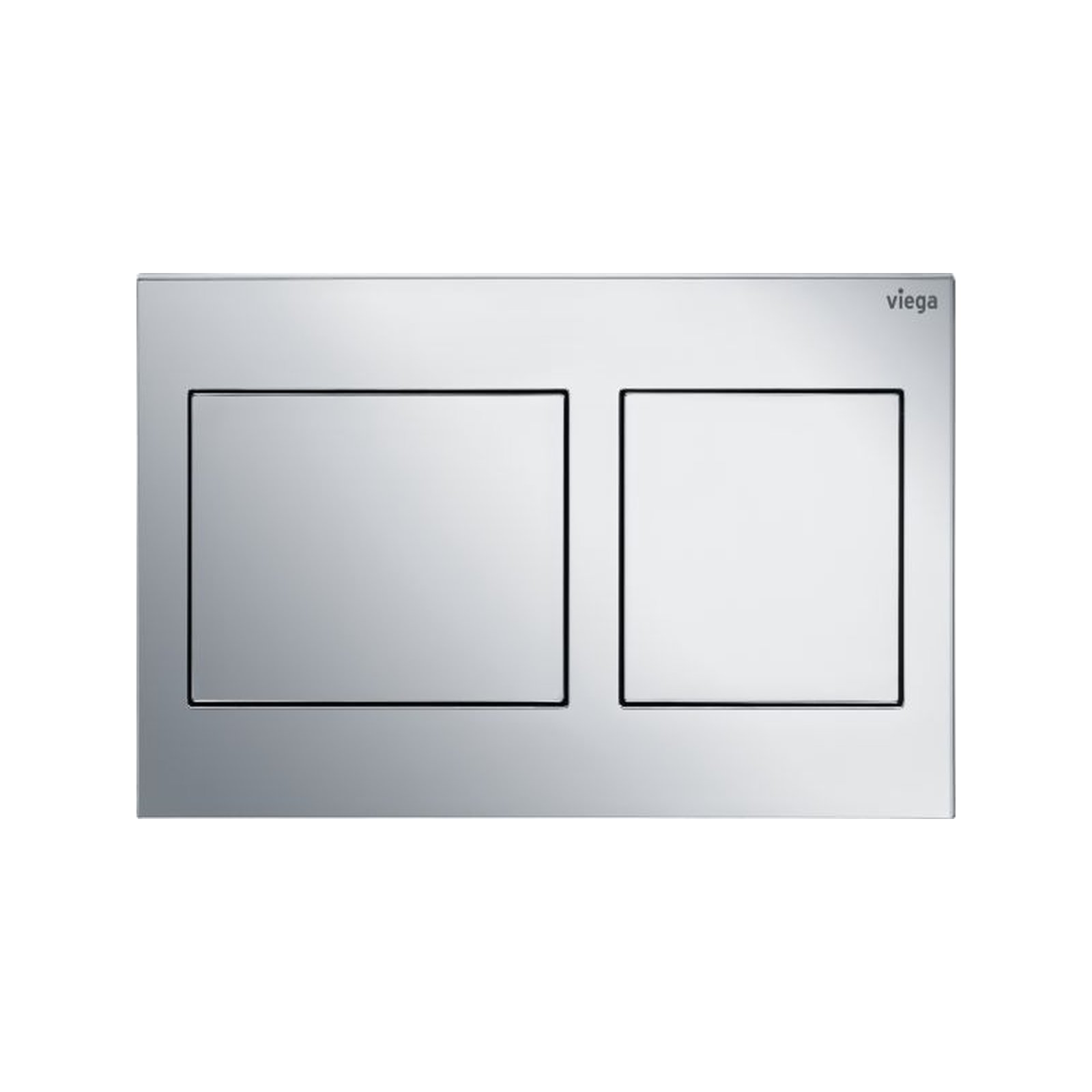 Viega WC Betätigungsplatte VfS 21 8611.1 verchromt Kunststoff Prevista Visign for Style 21 2-Mengen-Spültechnik 773236