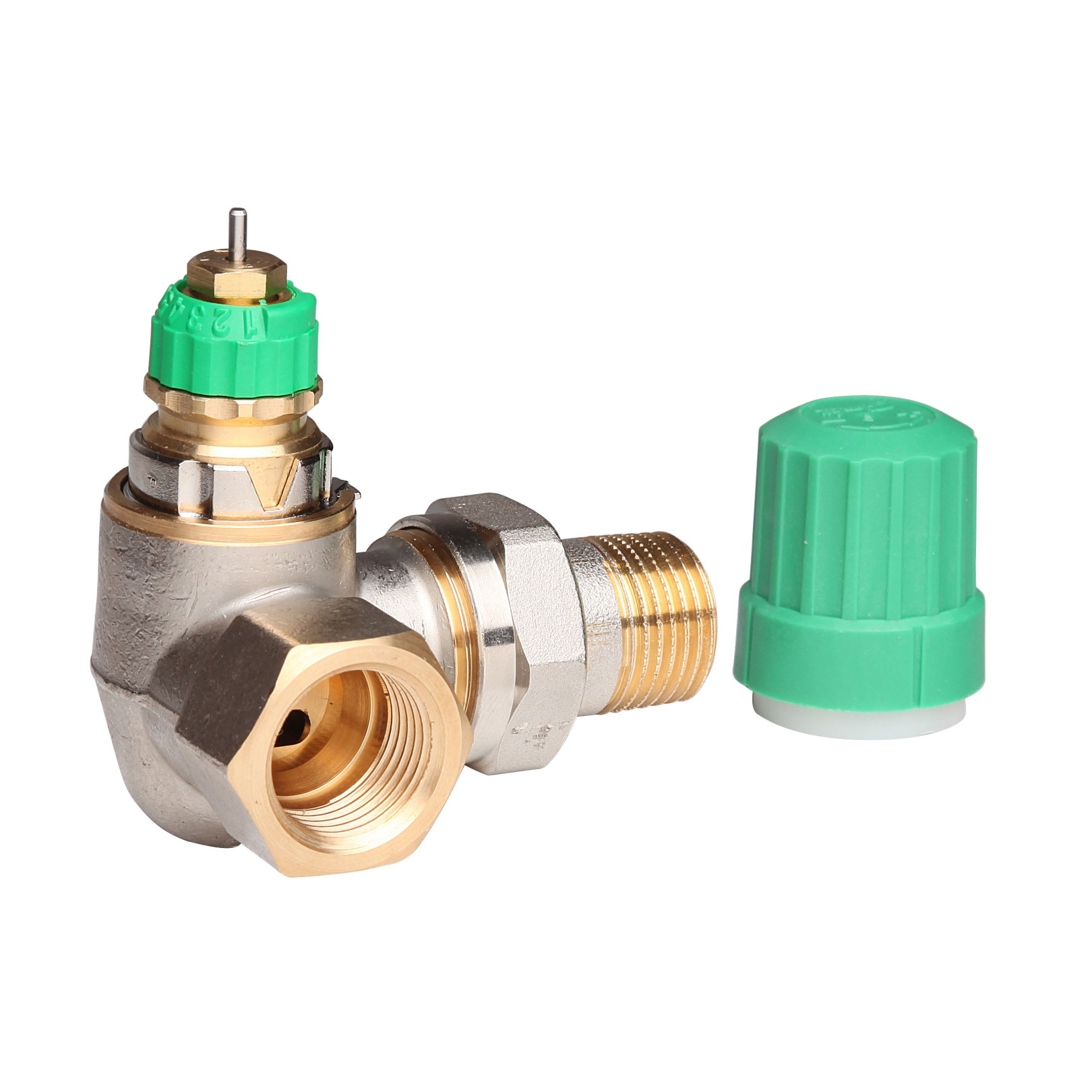 Danfoss Thermostatventil Dynamic Valve RA-DV 15 Winkeleck links R 1/2 druckunabhängig voreinstellbar 013G7720