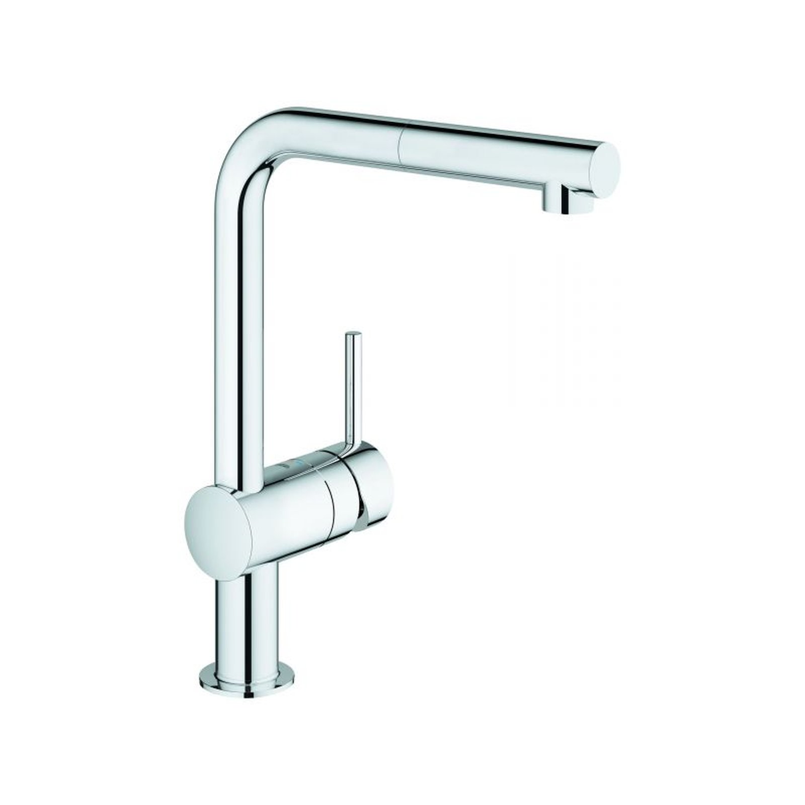 GROHE Einhand-Spültischbatterie Minta 32168000 DN15 ausziehbarer Mousseurauslauf Chrom 32,9 cm SilkMove Schnellmontage