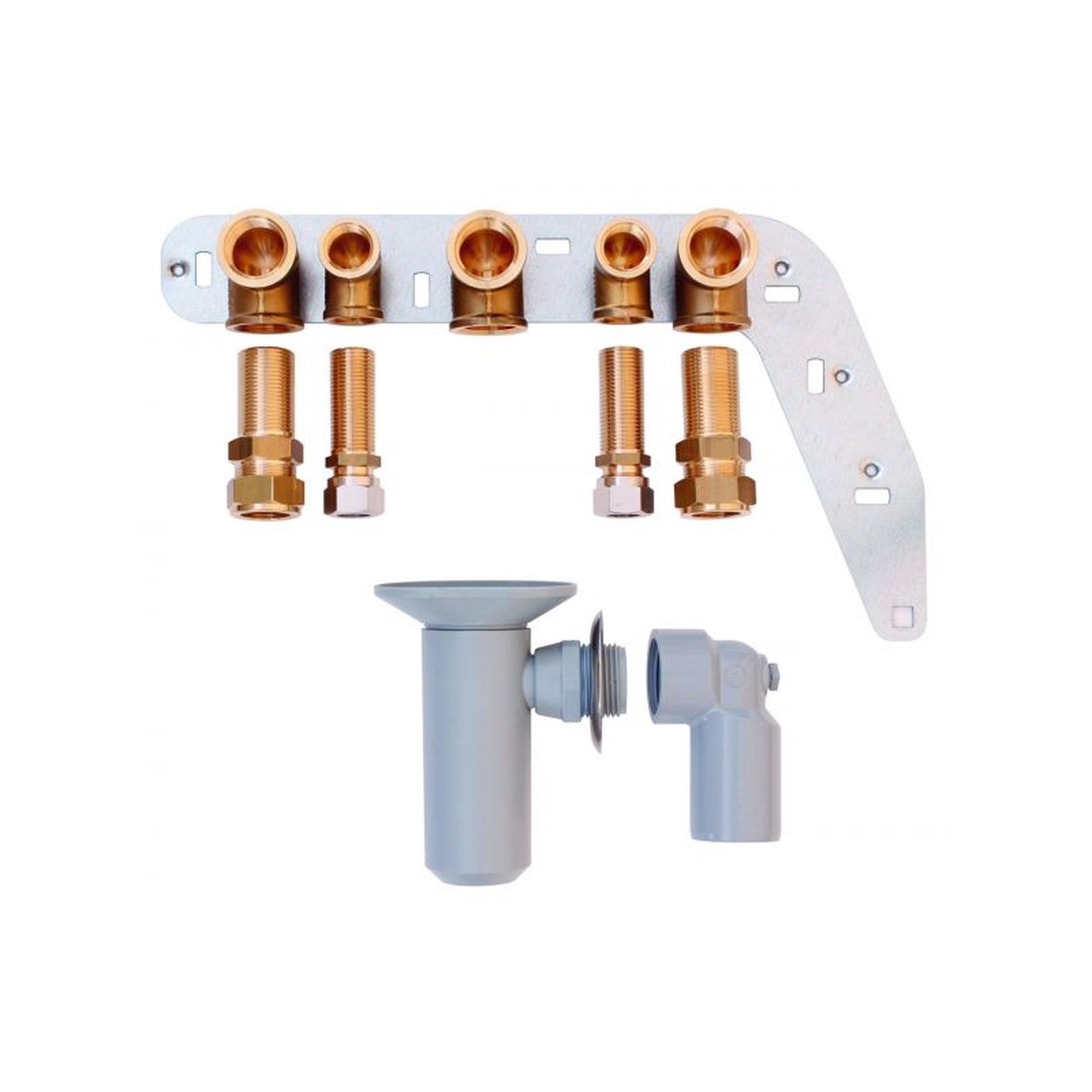 Vaillant Installations-Set Rohbaukonsole Unterputz VC VCW VCI ecoTEC 2 x Rp 3/4 Gas Rp 3/4 0020201896