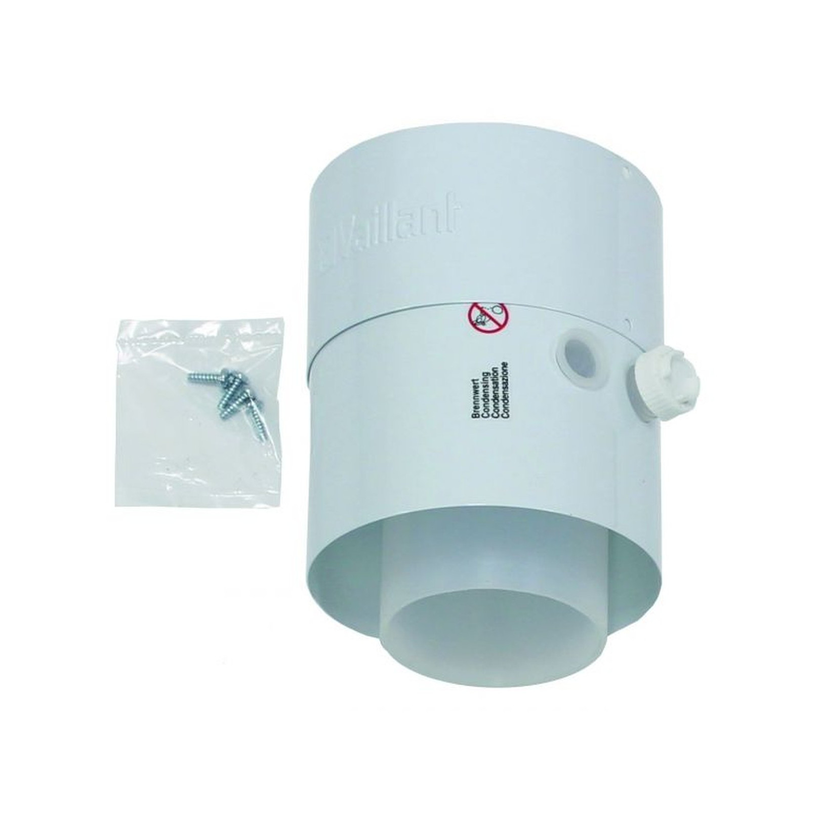 Vaillant Zwischenstück Prüföffnungen konzentrisch 80/125 PP Luft-Abgasführung Kunststoff 301369