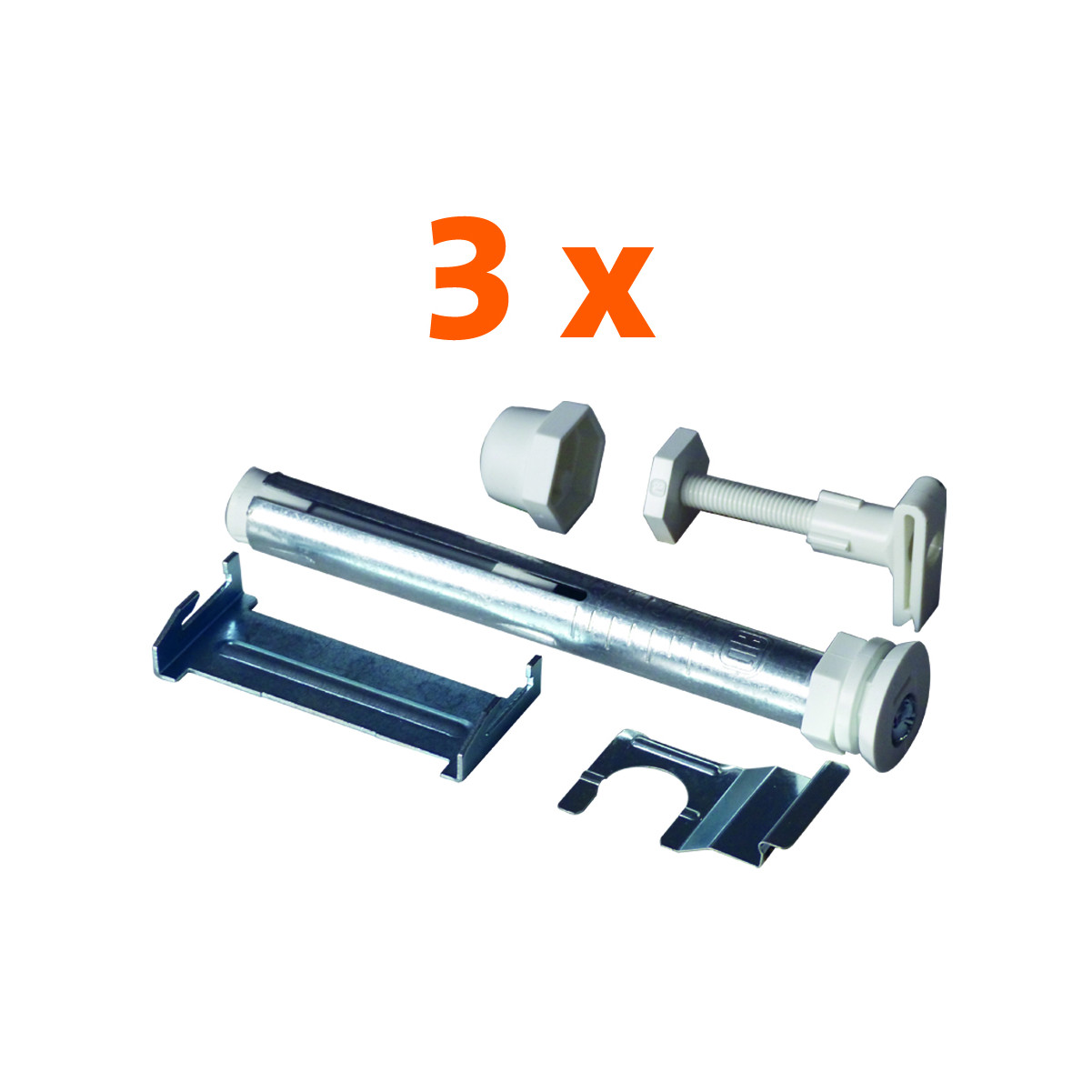 Purmo Bohrkonsolenset Laschen-Heizkörper 160mm 3er Aushebesicherung AZ03FT004000N83
