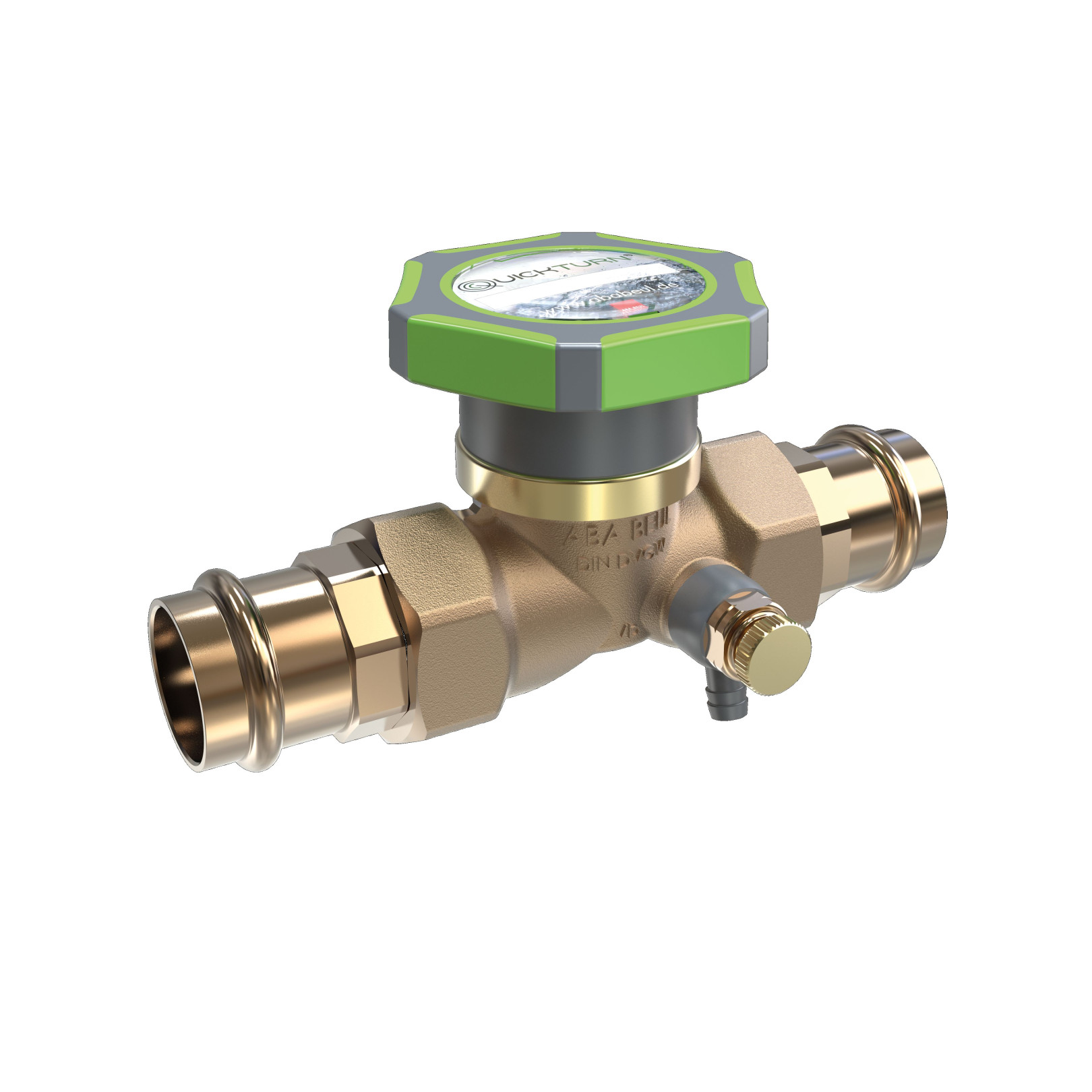 ABA Beul System-Kolbenventil Sanpres 15 mm Entleerung Rotguss 71483.015.2